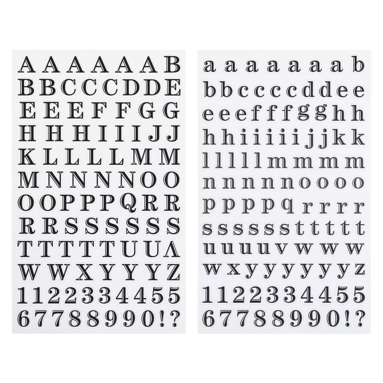 Black Printed Alphabet Stickers by Recollections&#x2122;
